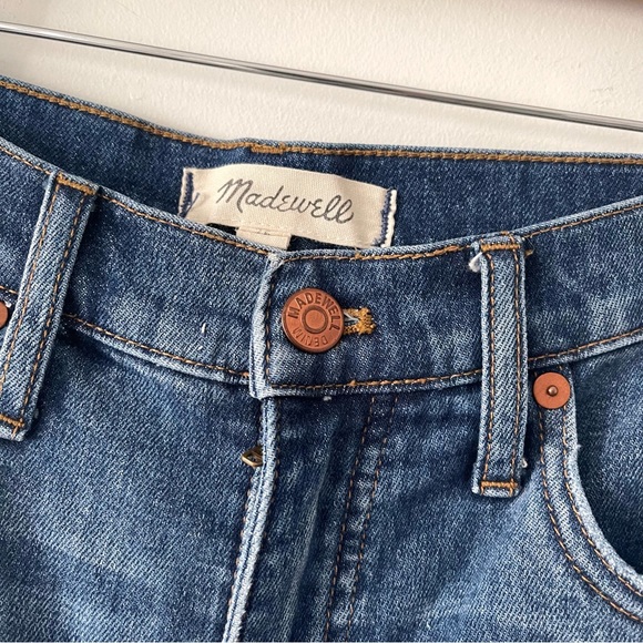 Madewell High-Rise Denim Shorts in Glenoaks Wash: Cutoff Edition Size 26 - Picture 4 of 9